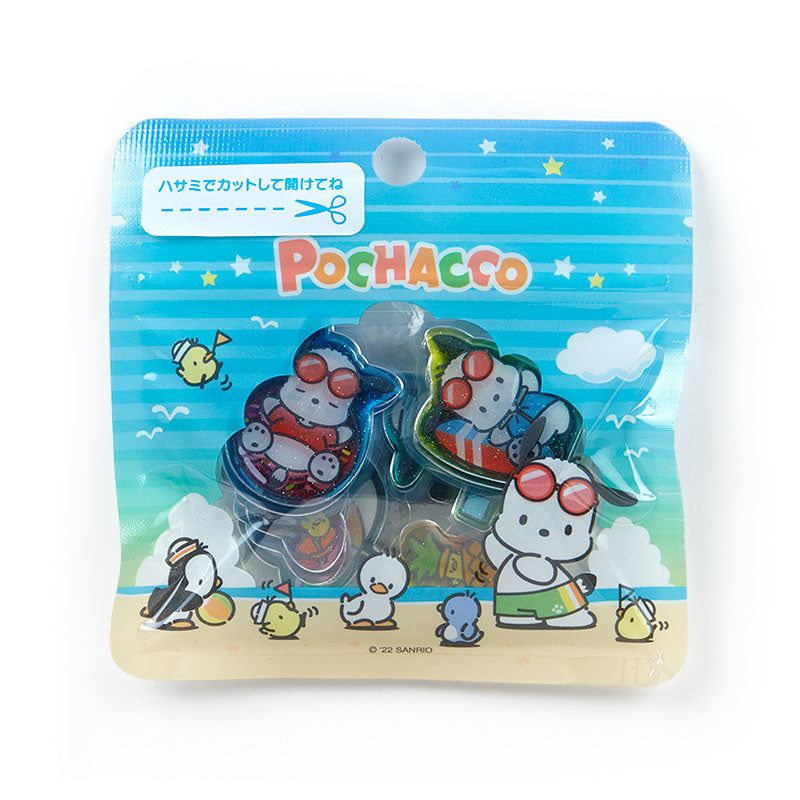 Sanrio - Summer Sticker Pack - Clear Pochacco