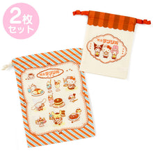 Charger l&#39;image dans la galerie, Japan Sanrio Characters Mix Drawstring Bag Set (Cafe)
