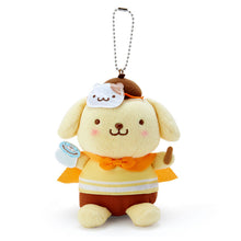 Carregar imagem no visualizador da galeria, Japan Sanrio My Melody / Pompompurin / Cinnamoroll / Kuromi / Pochacco / Hangyodon Plush Doll Keychain (Dagashi Shop)
