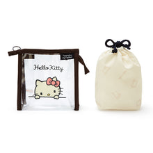 Load image into Gallery viewer, Japan Sanrio Hello Kitty / My Melody / Little Twin Stars / Pompompurin / Cinnamoroll / Tuxedo Sam / Pochacco / Kuromi Clear Pouch &amp; Drawstring Bag (Simple)
