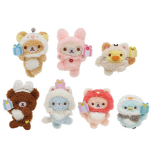 이미지를 갤러리 뷰어에 로드 , Japan San-X Rilakkuma Mini Plush Doll Brooch Pin (Happy For You)
