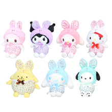 Lade das Bild in den Galerie-Viewer, Japan Sanrio Pompompurin / Cinnamoroll / My Melody / Kuromi / Hello Kitty / Sweet Piano / Pochacco Plush Doll Soft Toy (Flower Bunny) S
