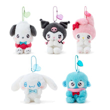 Lade das Bild in den Galerie-Viewer, Japan Sanrio My Melody / Kuromi / Pochacco / Cinnamoroll / Hangyodon Plush Doll Keychain Mascot Charm (Emotion)
