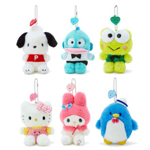 Carregar imagem no visualizador da galeria, Japan Sanrio Hello Kitty / My Melody / Pochacco / Hangyodon / Keroppi / Tuxedo Sam Plush Doll Keychain (Classic)
