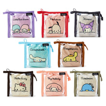 Load image into Gallery viewer, Japan Sanrio Hello Kitty / My Melody / Little Twin Stars / Pompompurin / Cinnamoroll / Tuxedo Sam / Pochacco / Kuromi Clear Pouch &amp; Drawstring Bag (Simple)
