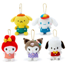 Carica l&#39;immagine nel visualizzatore di Gallery, Japan Sanrio My Melody / Kuromi / Pochacco / Pompompurin / Cinnamoroll Plush Doll Keychain (Retro Room)
