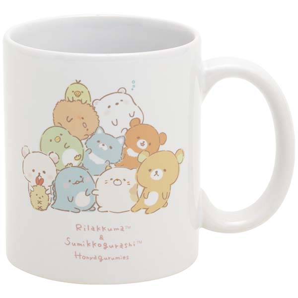 Japan San-X Sumikko Gurashi & Rilakkuma Ceramic Mug (Honyagurumies)