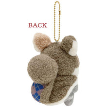 Load image into Gallery viewer, Japan San-X Sentimental Circus Plush Doll Keychain (Squirrel)
