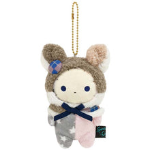 Load image into Gallery viewer, Japan San-X Sentimental Circus Plush Doll Keychain (Squirrel)
