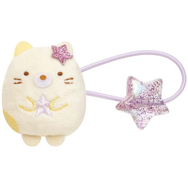 Japan San-X Sumikko Gurashi Hair Accessories Plush Ponytail Holder Hair Tie (Star)