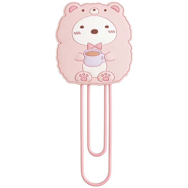 Japan San-X Sumikko Gurashi Paper Clip Bookmark (Bear Cafe)