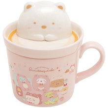 Lade das Bild in den Galerie-Viewer, Japan San-X Sumikko Gurashi Ceramic Mug with Lid (Bear Cafe)
