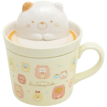 Lade das Bild in den Galerie-Viewer, Japan San-X Sumikko Gurashi Ceramic Mug with Lid (Bear Cafe)
