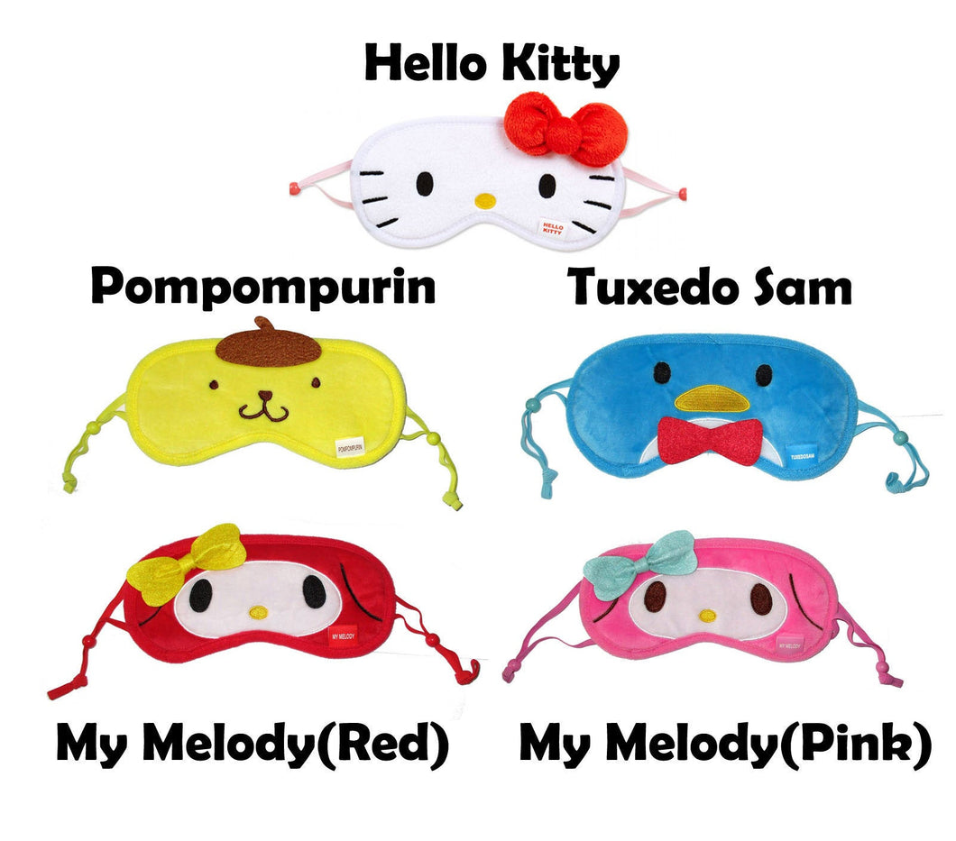 Japan Sanrio Hello Kitty / Pompompurin / Tuxedo Sam / My Melody Eye Mask