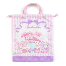 Lade das Bild in den Galerie-Viewer, Japan Sanrio My Melody Doreamon Hello Kitty Bonbonribbon Drawstring Bag / Container Bag (L)
