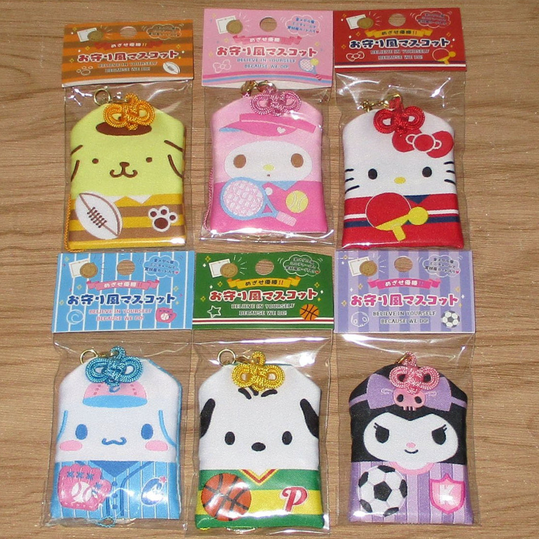 Japan Sanrio Hello Kitty / My Melody / Pompompurin / Cinnamoroll / Kuromi / Pochacco Charm (Omamori)