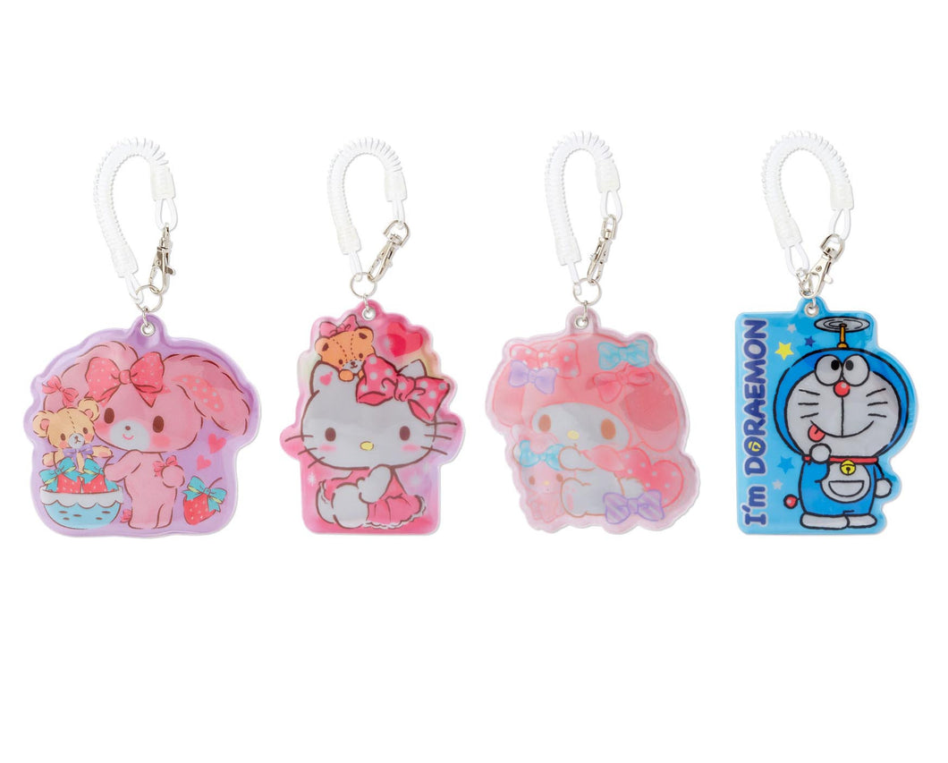 Japan Sanrio Bonbonribbon / Hello Kitty / My Melody / Doraemon Die-Cut Pass Case / Card Holder (Reflective)