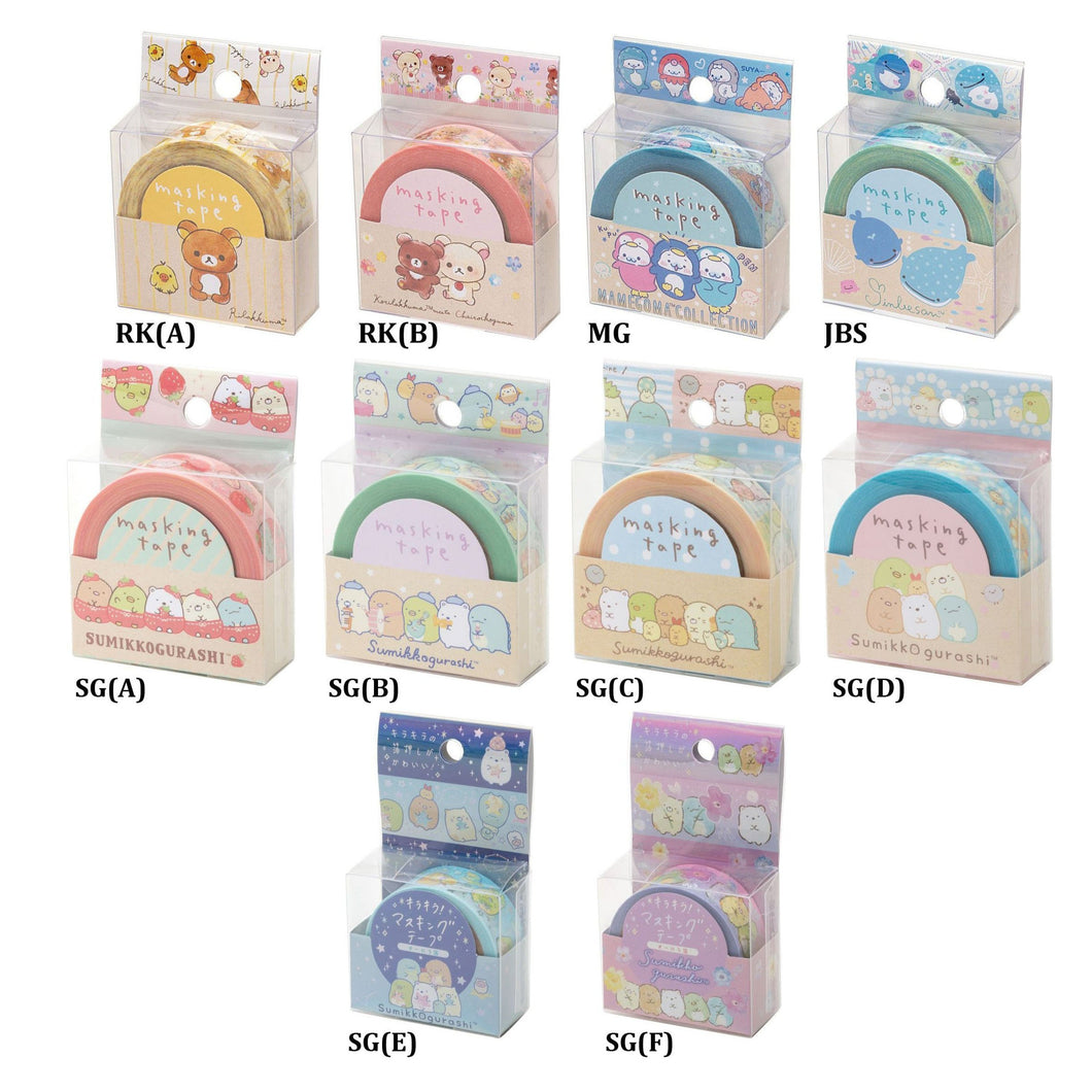 Japan San-X Rilakkuma / Jinbesan / Sumikko Gurashi / Mamegoma Paper Tape