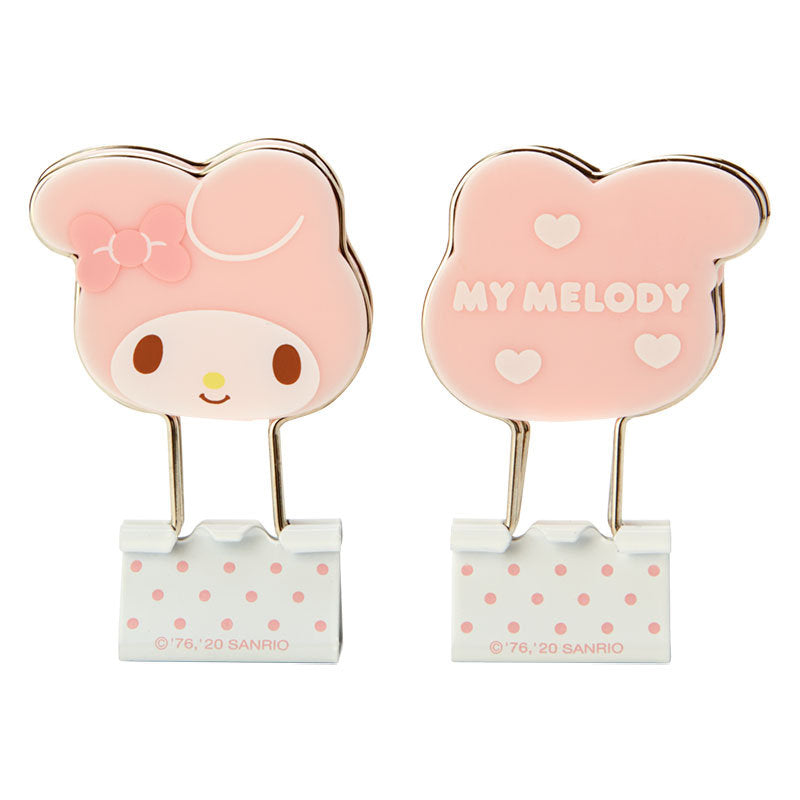 Japan Sanrio Hello Kitty / My Melody / Pompompurin / Cinnamoroll / Gudetama / Pochacco / Kuromi / Keroppi Binder Clips Paper Clips (Face)