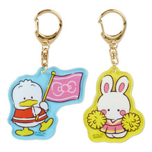 Load image into Gallery viewer, Japan Sanrio Hello Kitty / My Melody / Kuromi / Cinnamoroll / Little Twin Stars / Hangyodon / Cheery Chums Acrylic Keychain (Cheerleader)
