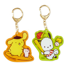 이미지를 갤러리 뷰어에 로드 , Japan Sanrio Hello Kitty / My Melody / Pompompurin / Pochacco / Kuromi / Cinnamoroll / Gudetama / Bad Badtz Maru Acrylic Keychain (Sports)
