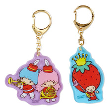 Load image into Gallery viewer, Japan Sanrio Hello Kitty / My Melody / Kuromi / Cinnamoroll / Little Twin Stars / Hangyodon / Cheery Chums Acrylic Keychain (Cheerleader)
