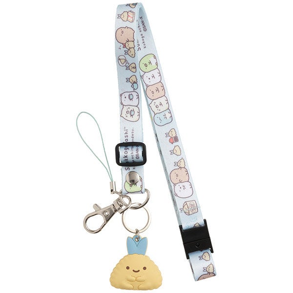 Japan San-X Sumikko Gurashi Neck Mascot Lanyard Keychain Key