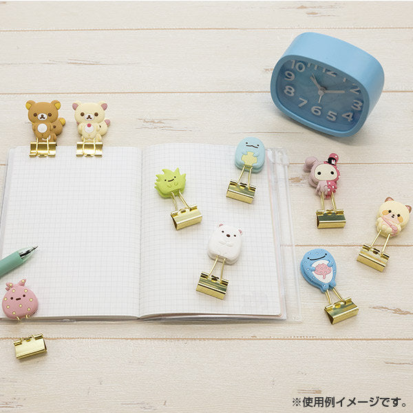 Japan San-X Sumikko Gurashi / Rilakkuma / Jinbesan Mascot Binder Clips Paper Clips