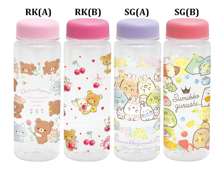 Japan San-X Rilakkuma / Sumikko Gurashi Clear Plastic Water Bottle 500ml