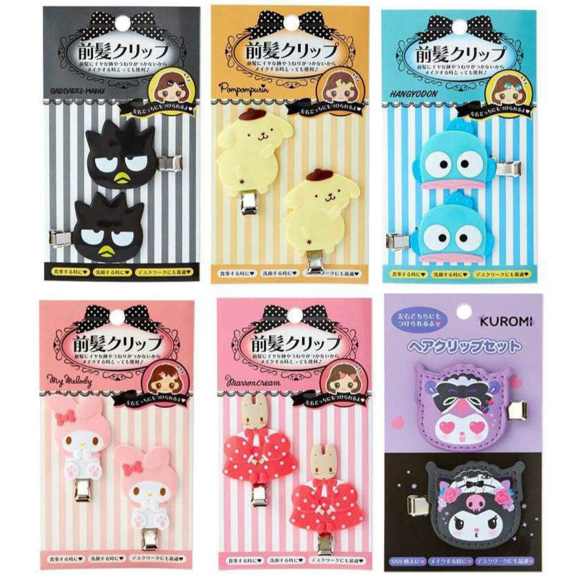 Japan Sanrio Bad Badtz Maru / Pompompurin / Hangyodon / My Melody / Marron Cream / Kuromi Hair Accessories Hair Clips