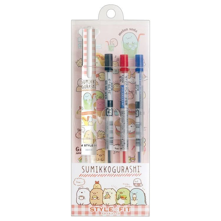 Japan San-X Sumikko Gurashi Style Fit 3 Color Ballpoint Pen