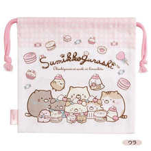 Afbeelding in Gallery-weergave laden, Japan San-X Sumikko Gurashi Drawstring Bag (Dessert Shop)
