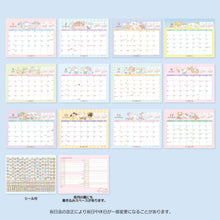 Load image into Gallery viewer, Japan Sanrio Characters Mix / Pochacoo / My Melody / Kuromi / Little Twin Stars / Hello Kitty / Keroppi / Gudetama / Tuxedo Sam / Pompompurin / Cinnamoroll 2023 Desk Calendar
