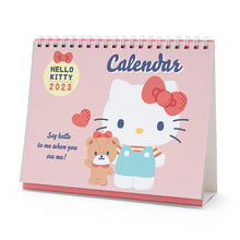 Load image into Gallery viewer, Japan Sanrio Characters Mix / Pochacoo / My Melody / Kuromi / Little Twin Stars / Hello Kitty / Keroppi / Gudetama / Tuxedo Sam / Pompompurin / Cinnamoroll 2023 Desk Calendar
