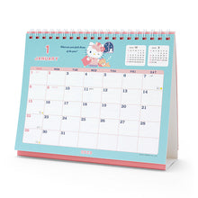 Load image into Gallery viewer, Japan Sanrio Characters Mix / Pochacoo / My Melody / Kuromi / Little Twin Stars / Hello Kitty / Keroppi / Gudetama / Tuxedo Sam / Pompompurin / Cinnamoroll 2023 Desk Calendar
