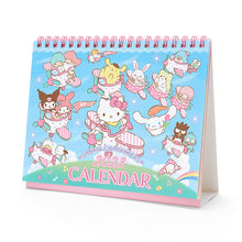 Load image into Gallery viewer, Japan Sanrio Characters Mix / Pochacoo / My Melody / Kuromi / Little Twin Stars / Hello Kitty / Keroppi / Gudetama / Tuxedo Sam / Pompompurin / Cinnamoroll 2023 Desk Calendar
