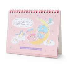 Load image into Gallery viewer, Japan Sanrio Characters Mix / Pochacoo / My Melody / Kuromi / Little Twin Stars / Hello Kitty / Keroppi / Gudetama / Tuxedo Sam / Pompompurin / Cinnamoroll 2023 Desk Calendar
