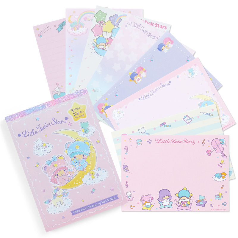 Japan Sanrio Characters Mix / My Melody / Hello Kitty / Little Twin Stars / Cinnamoroll / Kuromi Memo & Sticker (8 Designs)