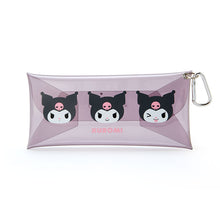 Load image into Gallery viewer, Japan Sanrio Small Pouch / Pencil Case with Carabiner (mini face)
