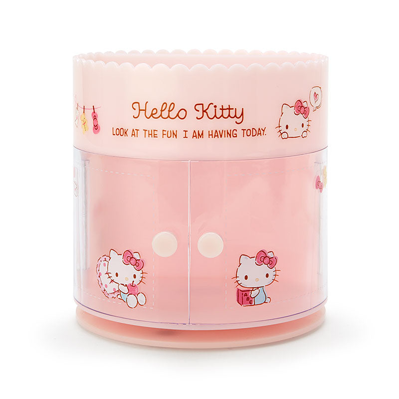 Japan Sanrio My Melody / Kuromi / Little Twin Stars / Cinnamoroll / Hello Kitty / Pochacco Small Spin Box Desk Organizer