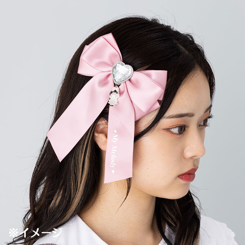 Japan Sanrio My Melody / Kuromi Ribbon Hair Clip (Secret Melo Kuro)