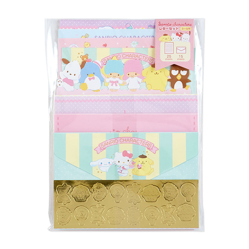 Japan Sanrio Characters Mix / Hello Kitty / Kuromi / Cinnamoroll / My Melody Letter Paper & Envelope