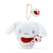 Load image into Gallery viewer, Japan Sanrio Pochacco / Hello Kitty / Kuromi / Cinnamoroll / My Melody Plush Doll Keychain (Strawberry Baby)
