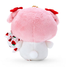 Load image into Gallery viewer, Japan Sanrio Pochacco / Hello Kitty / Kuromi / Cinnamoroll / My Melody Plush Doll Keychain (Strawberry Baby)
