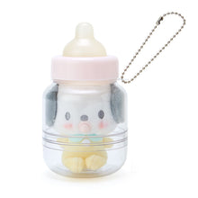 Load image into Gallery viewer, Japan Sanrio Hello Kitty / My Melody / Pompompurin / Cinnamoroll / Pochacco / Tuxedo Sam / Kuromi / Hangyodon Plush Doll Keychain (Milk Bottle)
