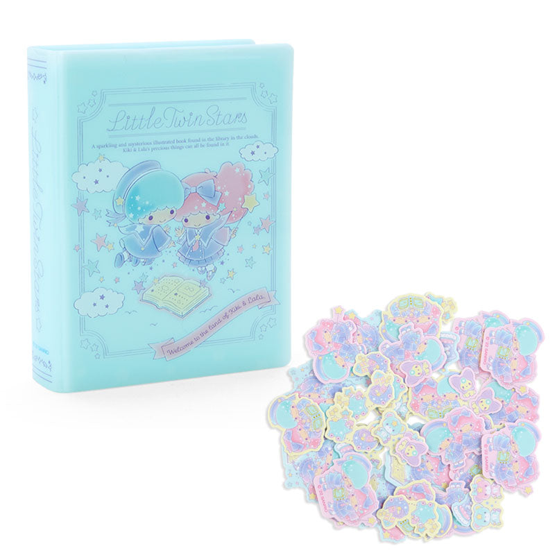 Japan Sanrio Little Twin Stars Sticker & Mini Case (Picture Book)