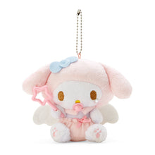 Load image into Gallery viewer, Japan Sanrio Tuxedo Sam / Pochacco / Kuromi / Pompompurin / My Melody / Hangyodon / Cinnamoroll / Hello Kitty Plush Doll Keychain (Baby Angel)
