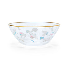 Afbeelding in Gallery-weergave laden, Japan Sanrio Cinnamoroll / Kuromi / My Melody / Tuxedo Sam Gold Rim Glass Bowl
