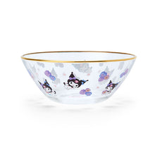 Afbeelding in Gallery-weergave laden, Japan Sanrio Cinnamoroll / Kuromi / My Melody / Tuxedo Sam Gold Rim Glass Bowl
