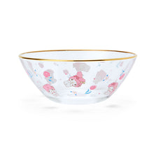 Afbeelding in Gallery-weergave laden, Japan Sanrio Cinnamoroll / Kuromi / My Melody / Tuxedo Sam Gold Rim Glass Bowl
